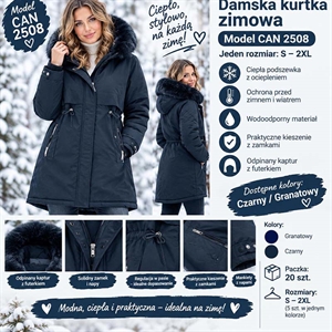 Kurtka zimowa damska  S-2XL