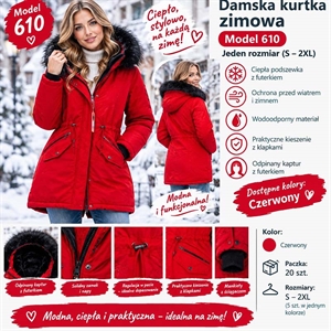 Kurtka zimowa damska  S-2XL