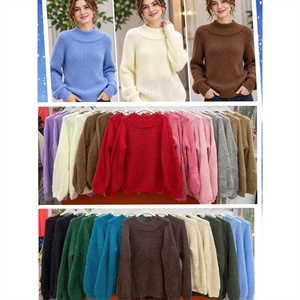 Sweter damski okrągły