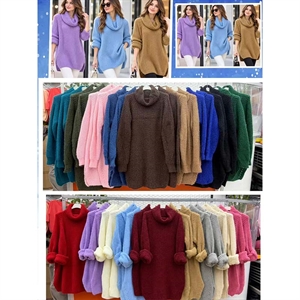 Sweter damski z golfem