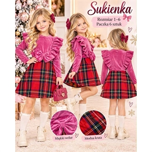 Sukienka dziewczęca  1-6 lat