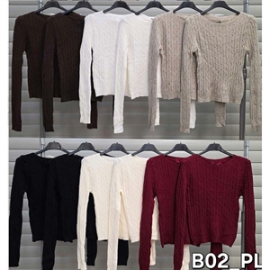 Sweter damski okrągły