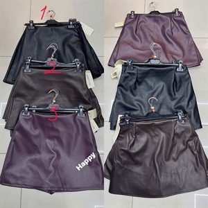 Szorty ze sztucznej skóry imitujące spódnicę produkt Włoski  S-XL