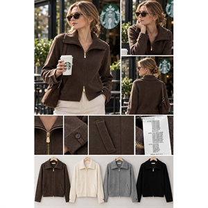 Sweter damski rozpinany na zamek  S/M-M/L
