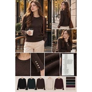 Sweter damski okrągły