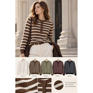 Sweter damski okrągły