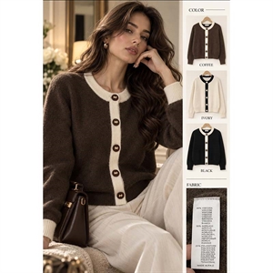Sweter damski zapinany na guziki  S/M-L/XL