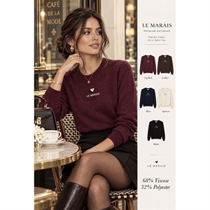 Sweter damski okrągły