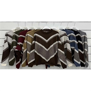 Sweter damski okrągły