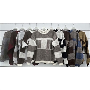 Sweter damski okrągły