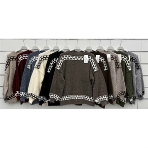 Sweter damski okrągły