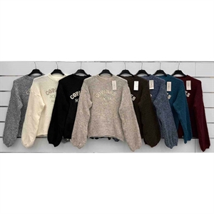 Sweter damski okrągły