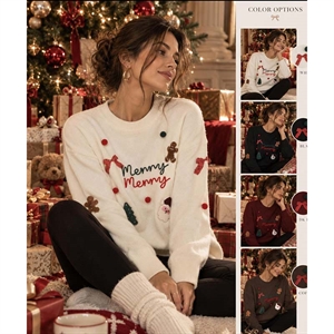 Sweter świąteczny okrągły