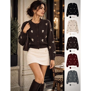 Sweter damski zapinany na guziki