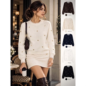 Sweter damski okrągły