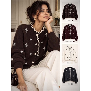 Sweter damski zapinany na guziki