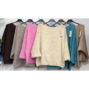 Sweter damski okrągły