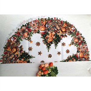 Obrus Świąteczny okrągły 85cm