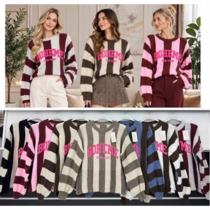 Sweter damski okrągły