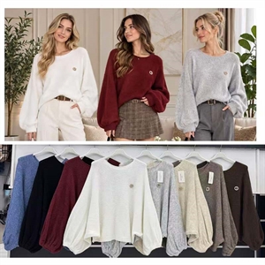 Sweter damski okrągły