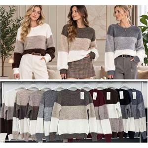 Sweter damski okrągły
