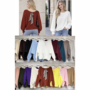 Sweter damski okrągły