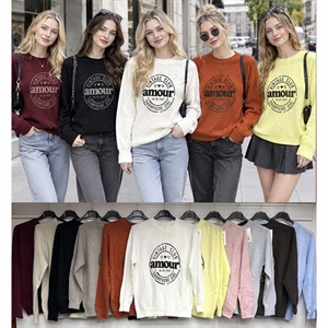 Sweter damski okrągły