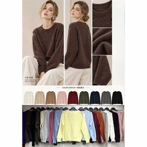 Sweter damski okrągły