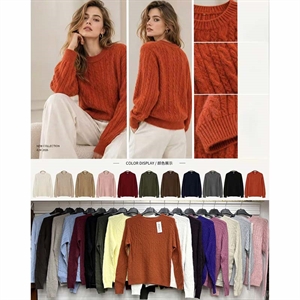Sweter damski okrągły