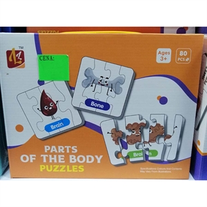 Zabawka - puzzle części ciała