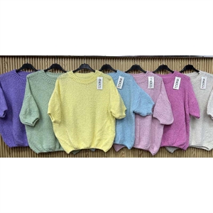 Sweter damski z krótkim rękawem - Produkt Włoski