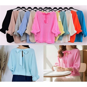 Sweter damski z krótkim rękawem - Produkt Włoski