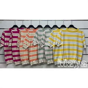 Sweter damski z krótkim rękawem - Produkt Włoski