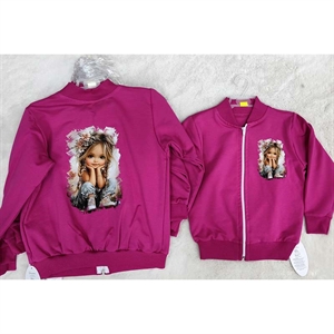 Bluza dziewczęca bez kaptura (110-134)