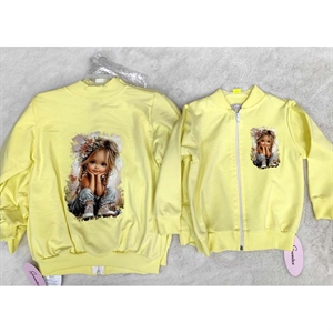 Bluza dziewczęca bez kaptura (110-134)