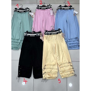 Spodnie dziewczęce z szerokimi nogawkami (4-14) - Produkt Włoski