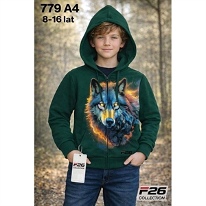 Bluza chłopięca z kapturem (8-16)