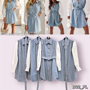 Sukienka jeansowa damska produkt Włoski  S/M-L/XL
