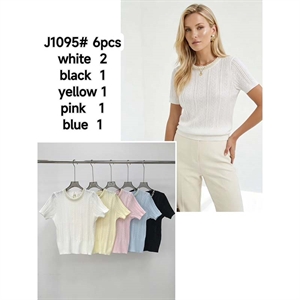 Sweter damski z krótkim rękawem