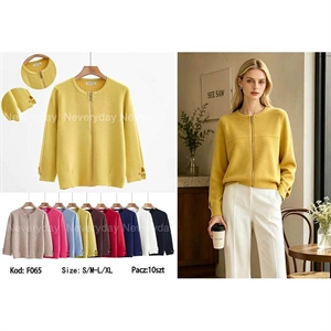 Sweter damski rozpinany na zamek  S/M-L/XL