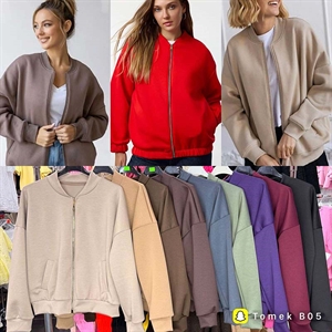 Bluza damska rozpinana na zamek produkt Włoski