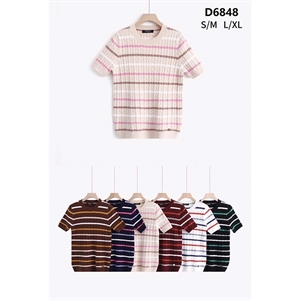 Sweter damski z krótkim rękawem  S/M-L/XL