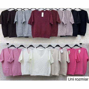 Sweter damski z krótkim rękawem