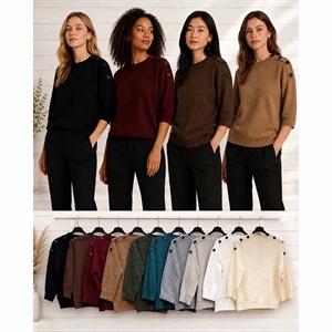 Sweter damski okrągły