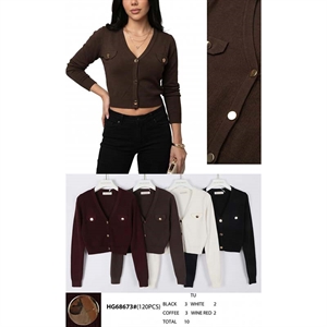 Sweter damski zapinany na guziki