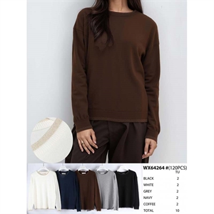 Sweter damski okrągły