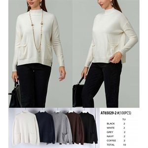 Sweter damski z golfem