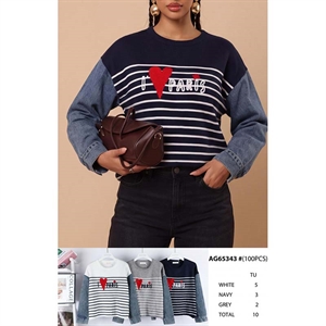 Sweter damski okrągły