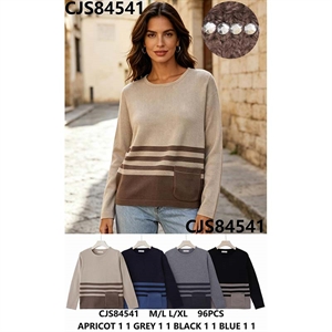 Sweter damski okrągły  M/L-L/XL