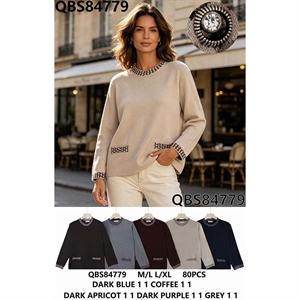 Sweter damski okrągły  M/L-L/XL
